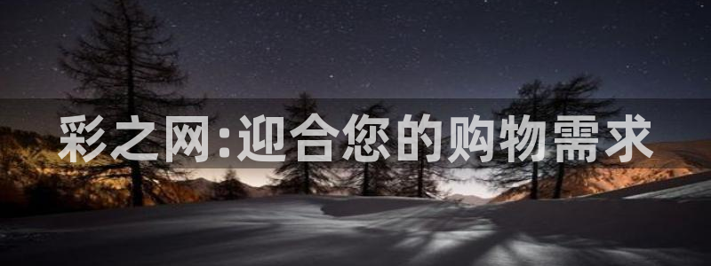 巅峰国际体育代理：彩之网:迎合您的购物需求
