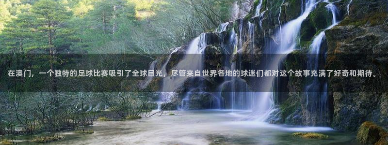 巅峰国际体育平台总代理：在澳门，一个独特的足球比赛吸引了全球目光，尽管来自世界各地的球迷们都对这个故事充满了好奇和期待。